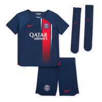 Paris Saint-Germain Kylian Mbappe #7 Heimtrikotsatz Kinder 2023-24 Kurzarm (+ Kurze Hosen)